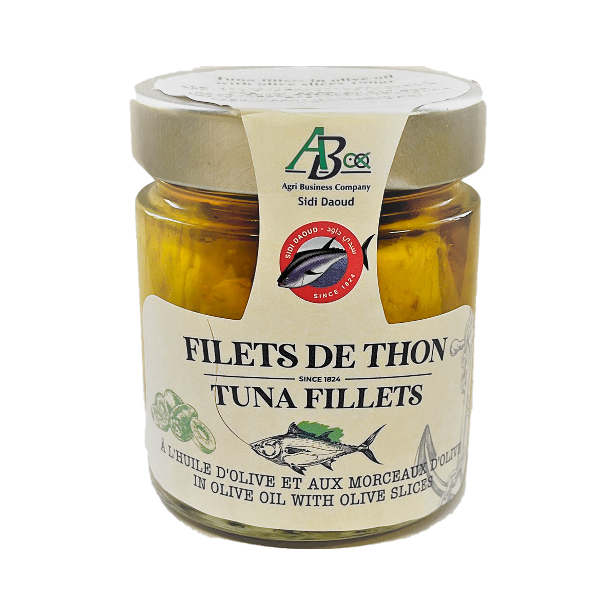 Tuna in a jar (fillet and olives) 190g