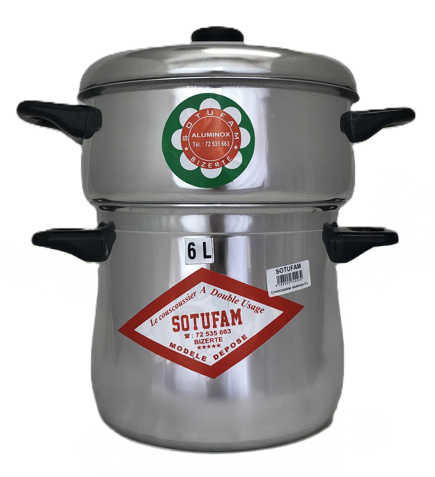 SOTUFAM couscous pot (aluminum) 4.0L (for 4-6 people)