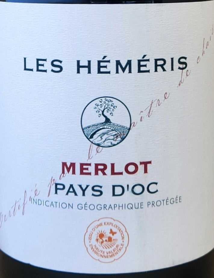 Meridiem レ・エメリス メルロー 2024 LES HEMERIS MERLOT PAYS D’OC