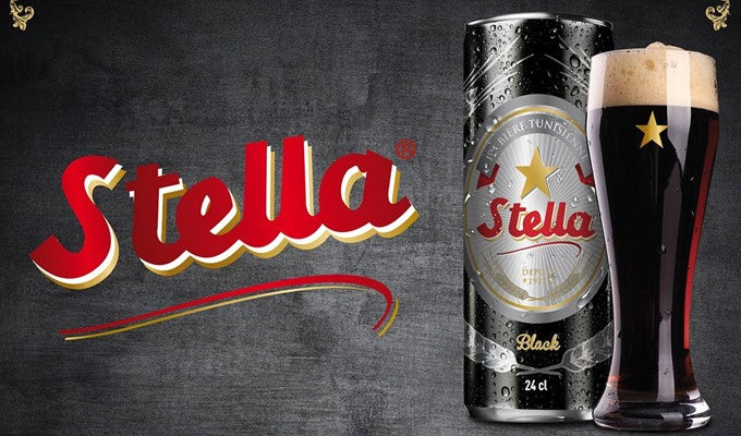 Stella Beer Case/24 Cans Stella Black 240ml