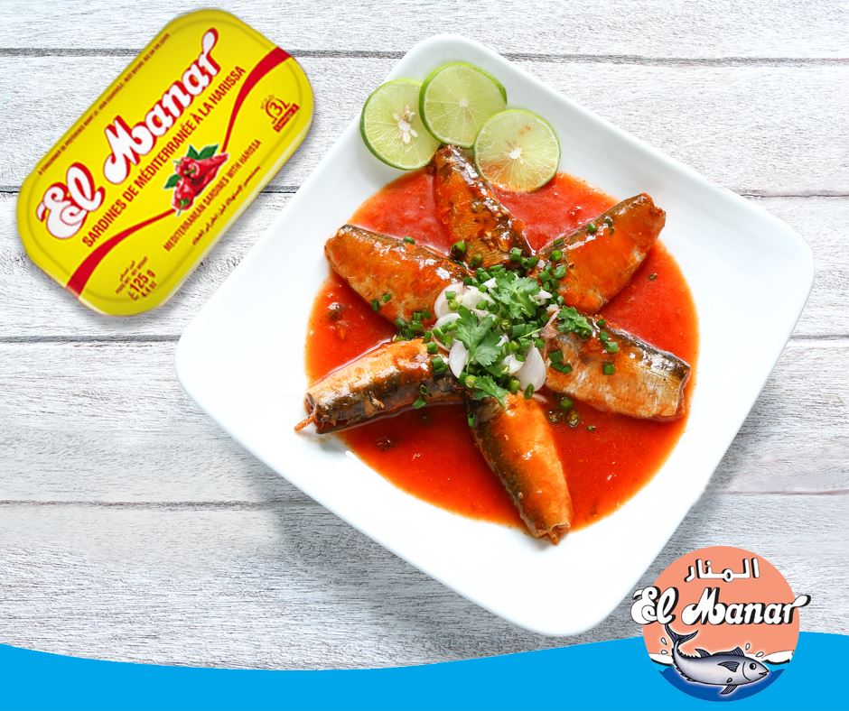 Oil Sardine harissa 125g