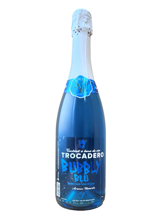 トロカデーロ・バブリーブルー　TROCADERO BUBBLY BLU (Cocktail a base de Vin Mousseux)