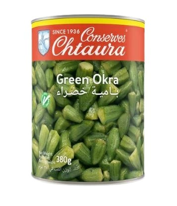 オクラ (水煮) 缶 Green Okra / Whole Young Okra　380g