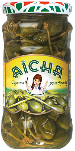 AICHA Capron Au Vinaigre (Caper Berries in Vinegar) 360g