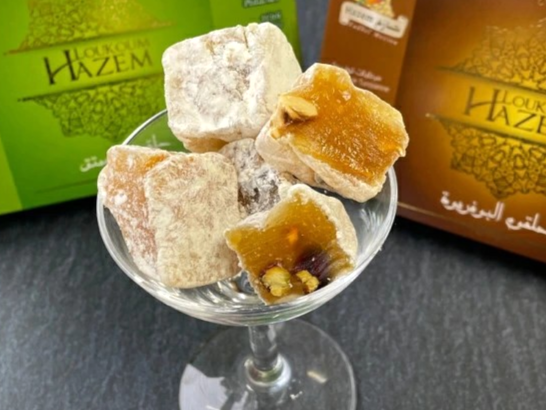 ロクム　ヘーゼルナッツ　250ｇ　8粒入　Loukoum / Lokum with Hazelnut / Turkish Delight