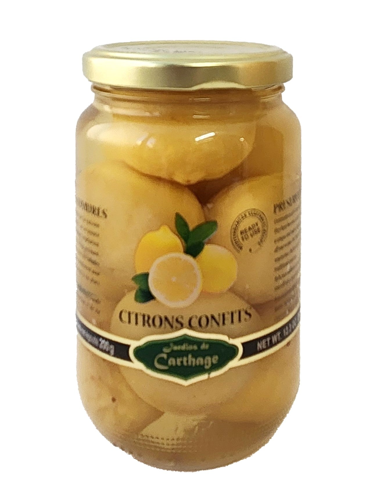 ヴェルディ レモン塩水漬け　瓶　Citrons Confits / Preserved Lemons BELDI　350g　