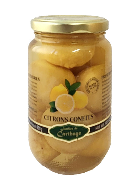 ヴェルディ レモン塩水漬け　瓶　Citrons Confits / Preserved Lemons BELDI　350g　