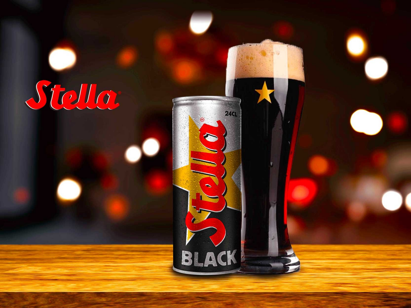 Stella Beer BLACK  (240ml × 24-can Set)