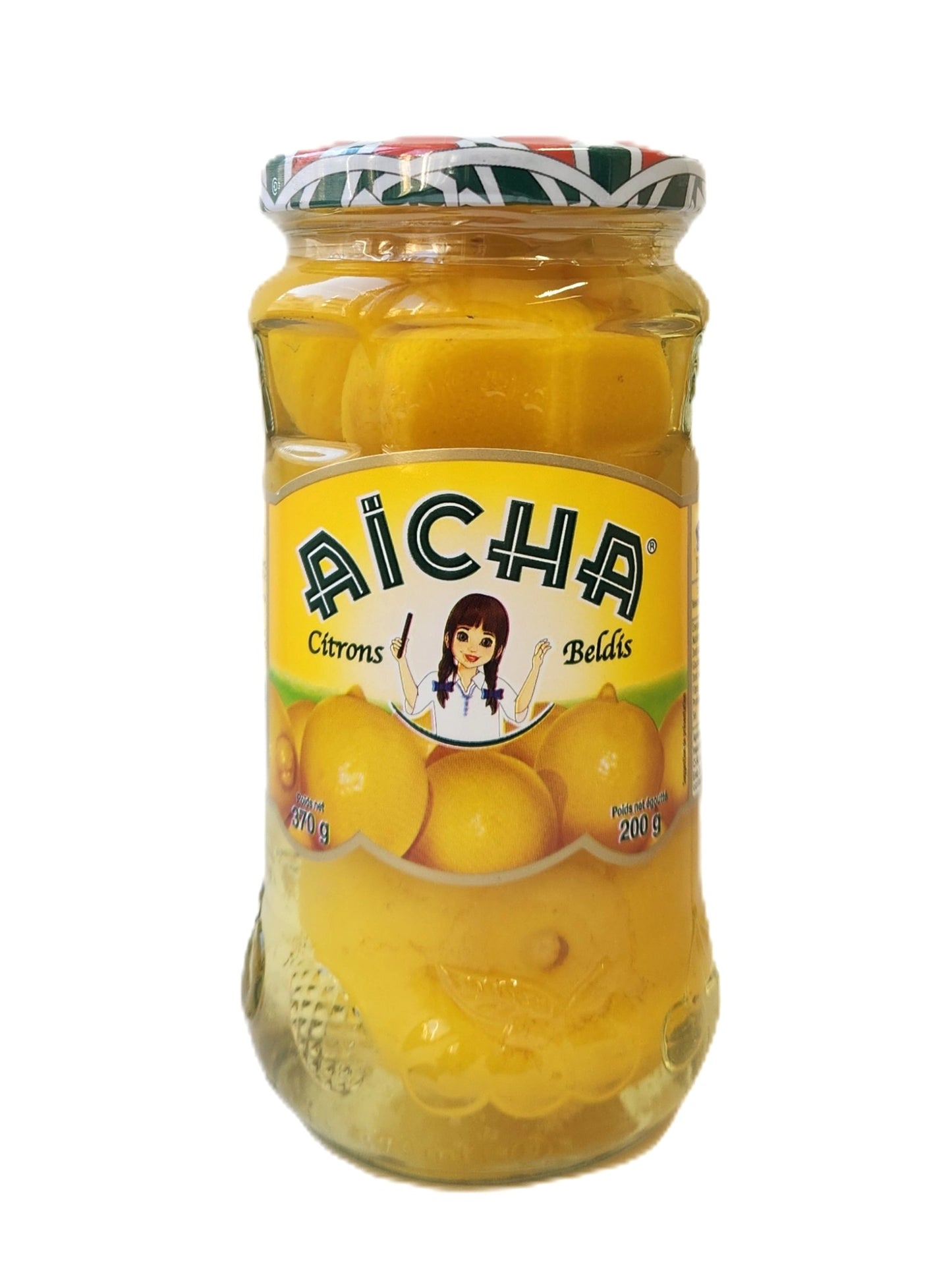 AICHA レモン塩漬　Citrons Confits / Preserved Lemons　370g