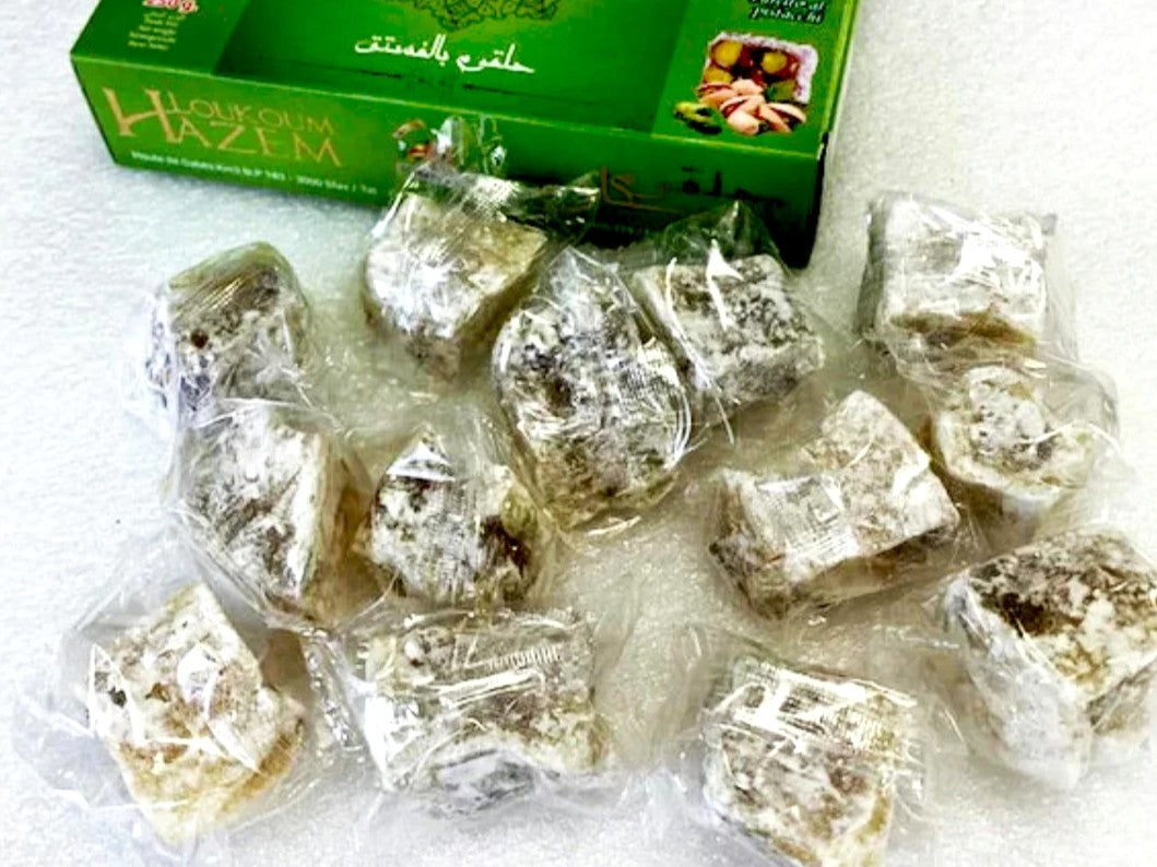 ロクム　ピスタチオ　250ｇ　8粒入　Loukoum / Lokum with Pistachio / Turkish Delight